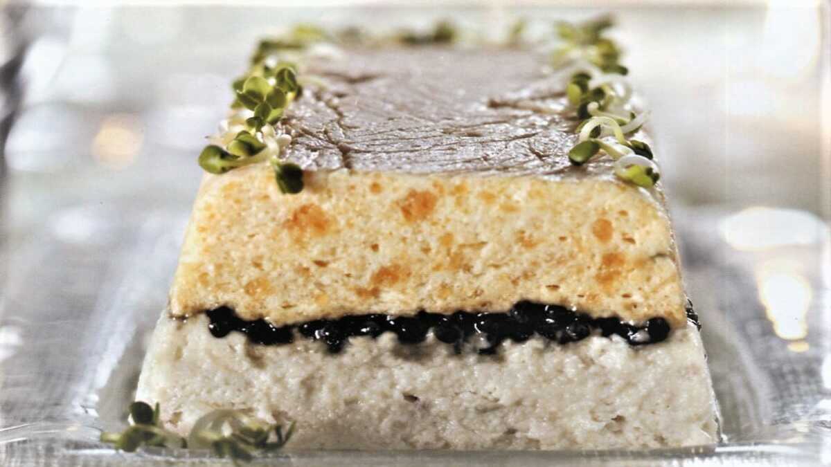 Terrine de saumon et d’anguille au caviar