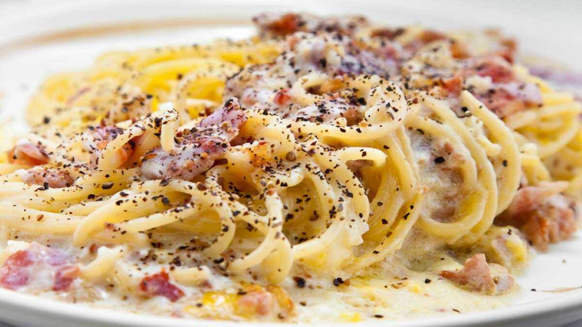 Pâtes alla carbonara crémeuses