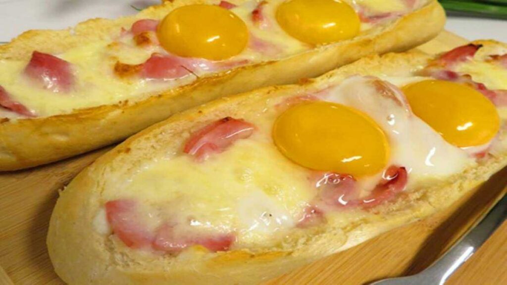 Baguettes farcies au jambon et à la mozzarella