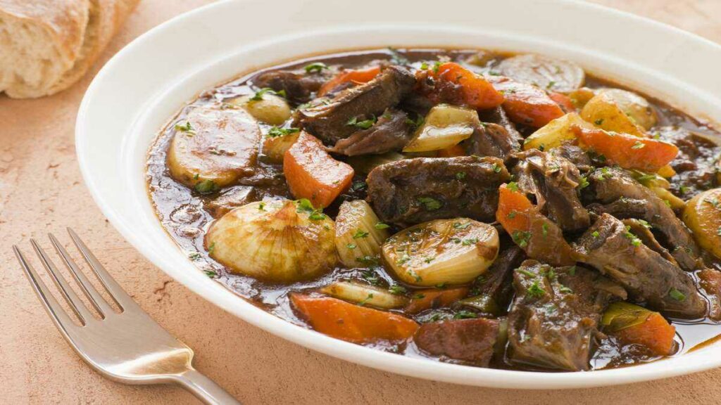 Mijoté de veau et légumes sans alcool