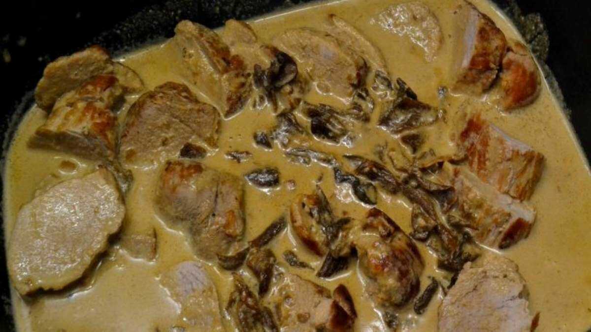 Filet mignon aux cèpes, sauce au foie gras