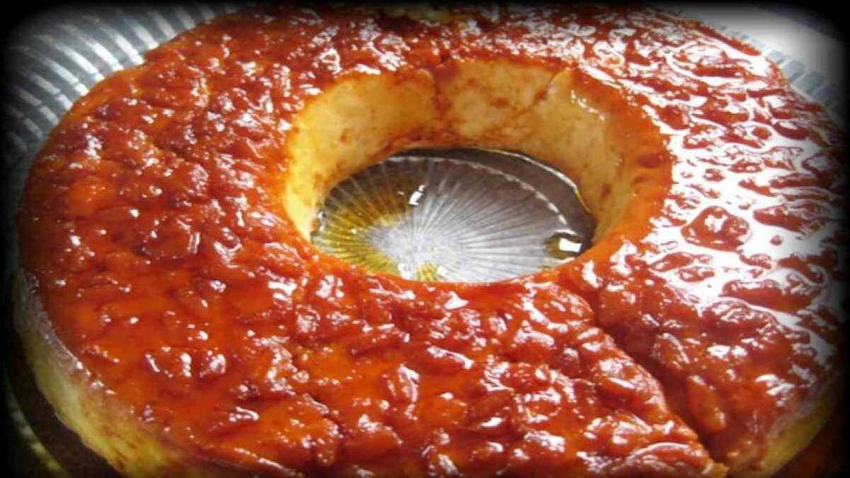 Gâteau de riz au caramel et vanille à l'ancienne