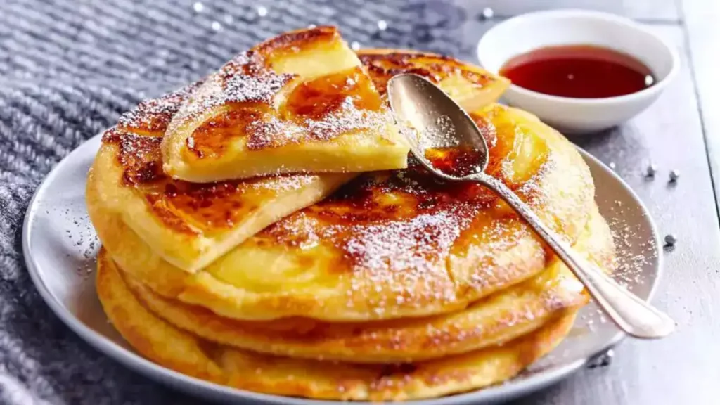 Crêpes matefaim aux pommes et au caramel