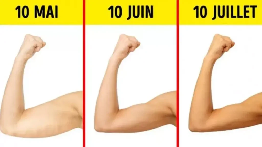 Fais ces 6 exercices et tu auras des bras de mannequin