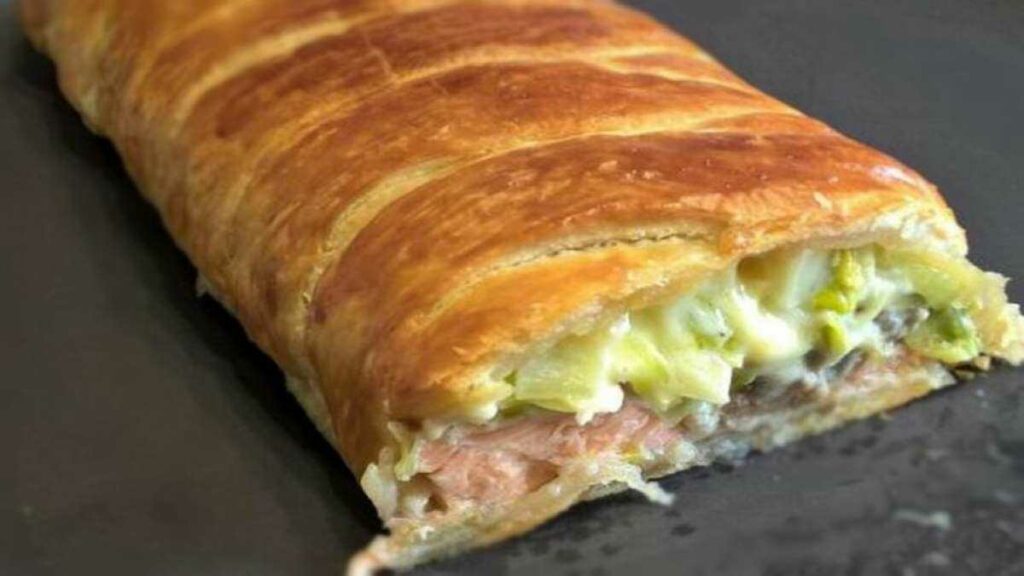 Feuilleté Croustillant au Saumon et Poireaux Cette recette est inratable et c’est un régal