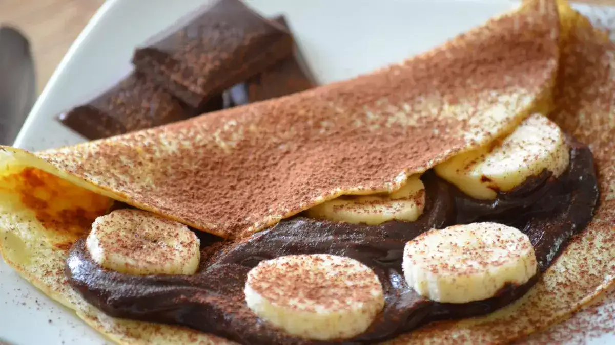 Crêpes banane et chocolat