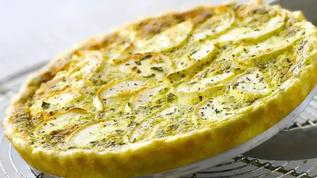 Recette de Quiche au chèvre et au saumon