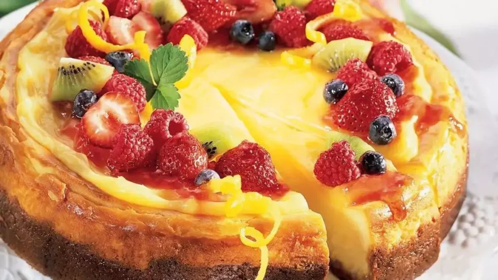 Une bonne tarte flan aux fruits rouges