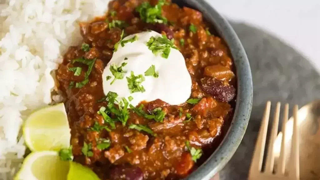 Recette du chili con carne WW