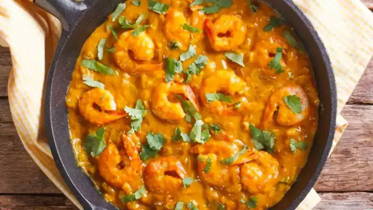 Recette santé : délicieuses crevettes à la crème et au curcuma tellement savoureuses