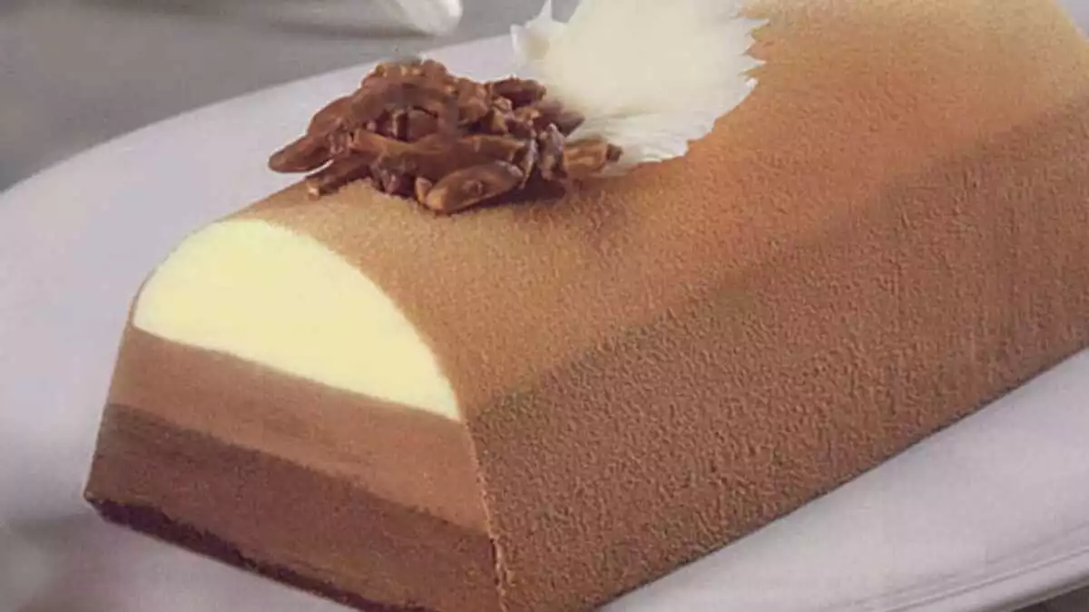 Bûche aux 3 chocolats avec Thermomix