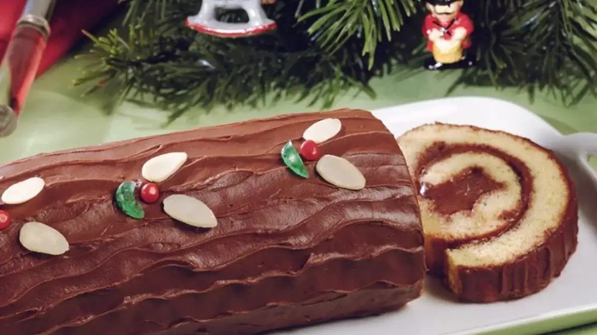 Bûche légère au chocolat Rapide Pour Noel