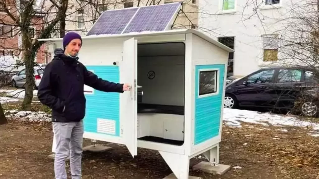 L’Allemagne à mis en place des cabines pour les sans abris pour les aider à supporter l’hiver