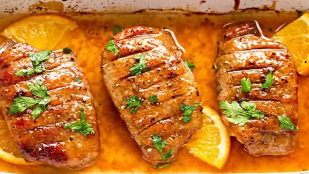 Magret de canard à l’orange au vinaigre balsamique