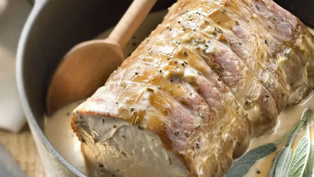 Rôti de porc à la moutarde et au miel