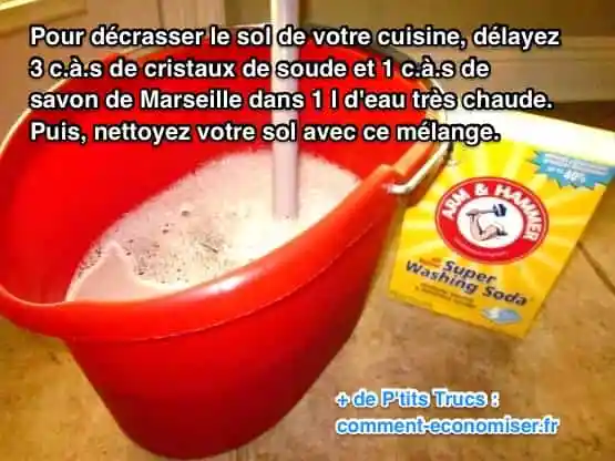 Comment faire briller le sol de votre cuisine facilement.