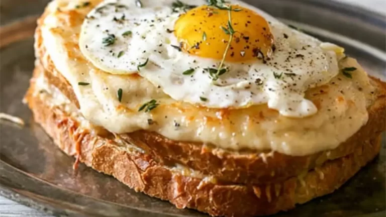 Croque-madame au jambon emmental Weight Watchers