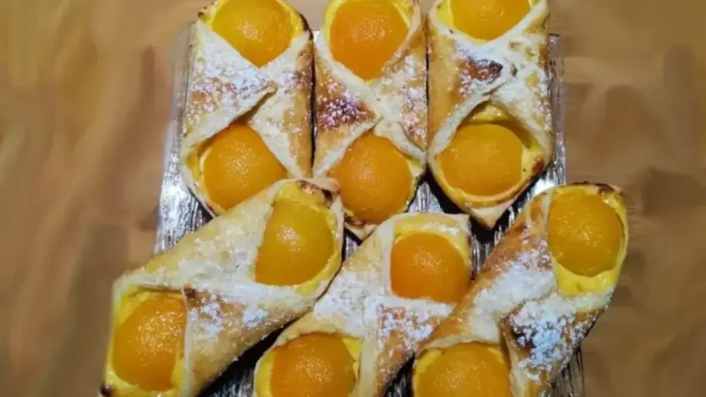 Feuilletés à la crème Pâtissière et aux Abricots