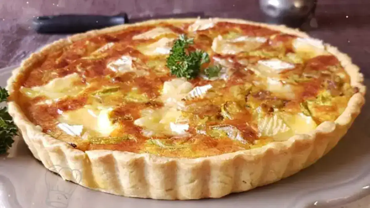 Tarte à la Courgette Camembert et Parmesan