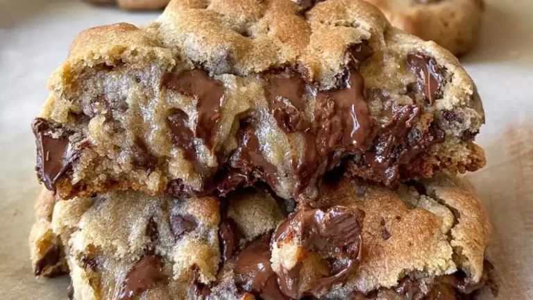 des biscuits aux pépites de chocolats épais