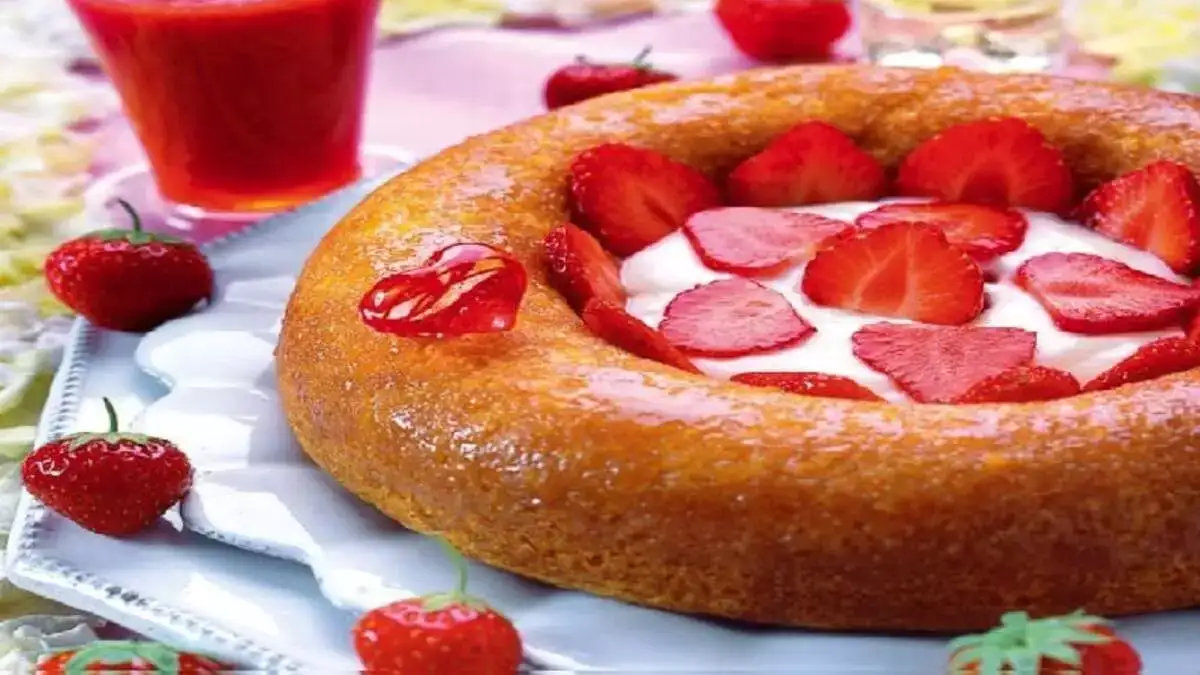 Baba aux fraises, un dessert gourmand