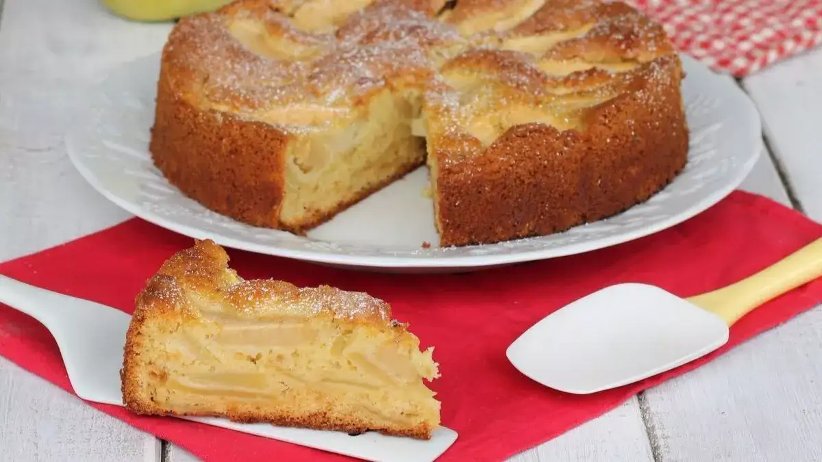 Gâteau aux pommes de grand-mère sans beurre