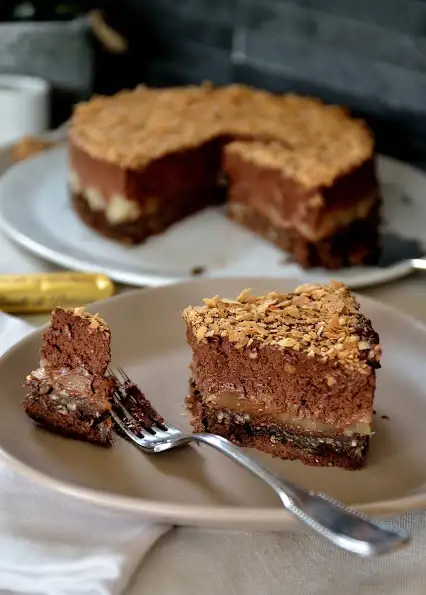 Gâteau crousti-fondant chocolat-poire