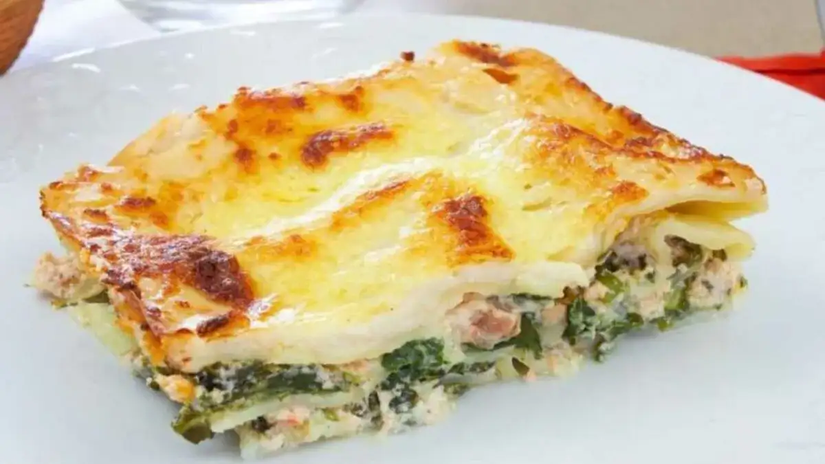 Lasagnes au saumon et aux épinards