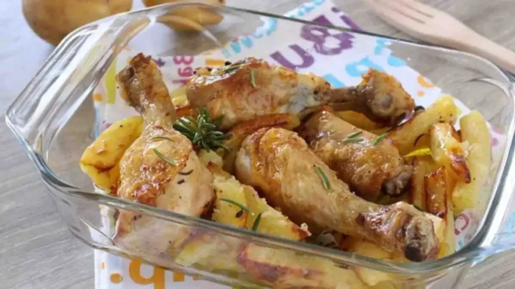 Poulet rôti aux pommes de terre