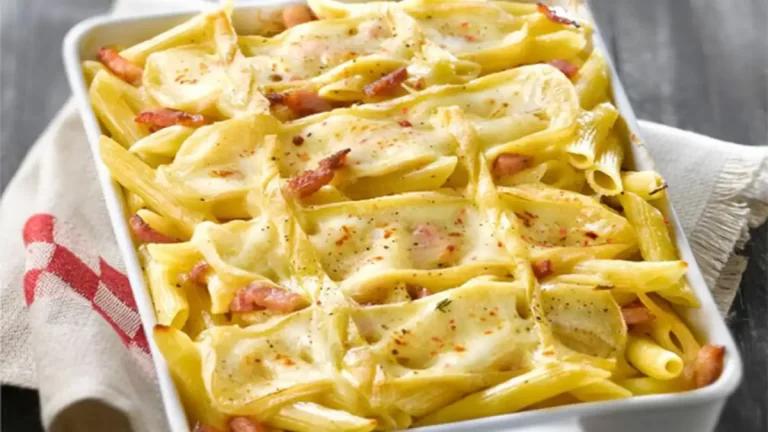 Recette tartiflette avec des pâtes au lardons fumés