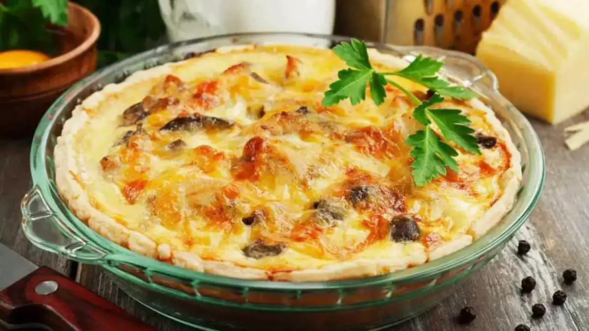 Comment faire une quiche au poulet et champignons en moins d’une heure !