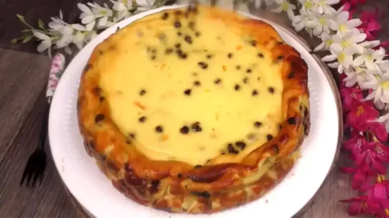 Gâteau magique à la ricotta aux pépites de chocolat noir