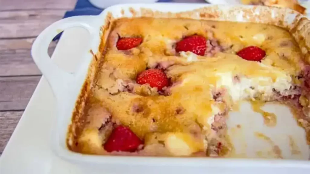 Recette clafoutis au fromage frais et aux fraises