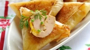 Samossas de foie gras aux épices