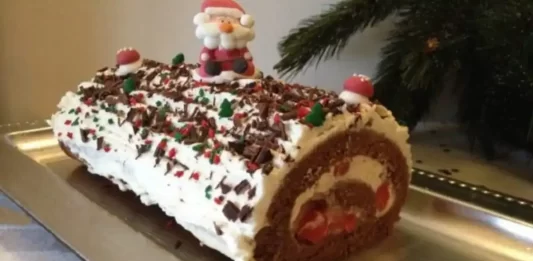 Bûche De Noël Façon Forêt Noire