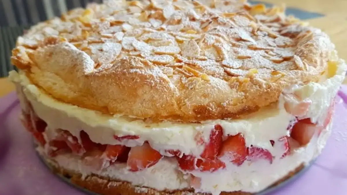 Recette Tarte mousse aux fraises