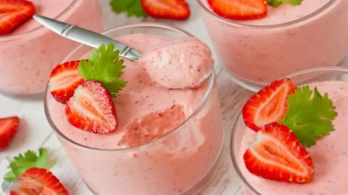 Recette de Crème Bavaroise à la Fraise