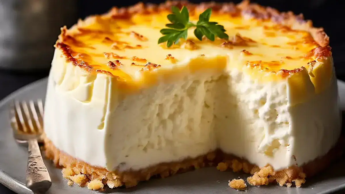 Pouding au Fromage, Crème Sure et Croûte Graham