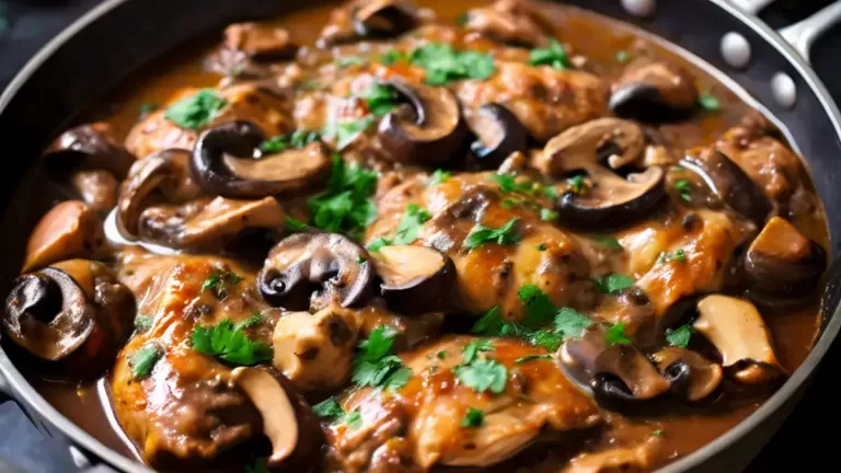 Poulet et Champignons en Sauce : Une Recette Savoureuse