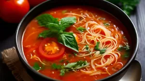 Soupe aux Tomates et Vermicelles : Un Classique Réconfortant