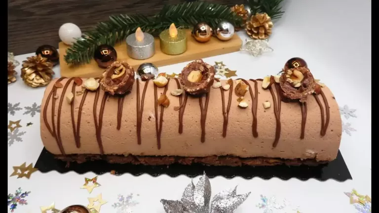 Bûche de Noël au Goût Ferrero Rocher