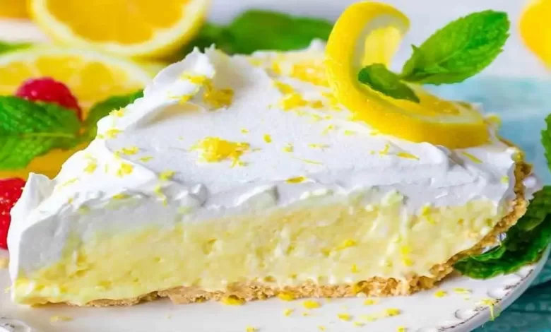 Tarte crémeuse au mascarpone et au citron sans cuisson